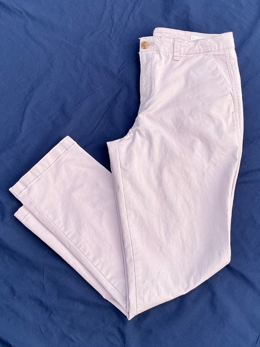 GAP Girlfriend Khaki Chino Pants Pale Plum Pink Size 4 Mid Rise